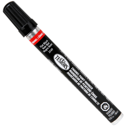 Testors Enamel Markers, 5-5/8in, Black, Pack Of 12 Markers