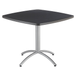 Iceberg CafeWorks Cafe Table, Square, 30inH x 36inW, Graphite