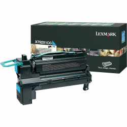 Lexmark X792X1CG Extra-High-Yield Return Program Cyan Toner Cartridge