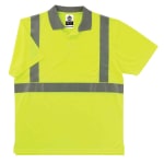 Ergodyne GloWear 8295 Type R Class 2 Polo Shirt, 4X, Lime