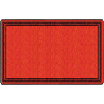 Flagship Carpets Double-Border Rectangular Rug, 90in x 144in, Red