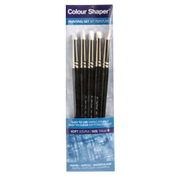 Colour Shaper Painting And Pastel Blending Tools, No. 2, Assorted Soft, Black, Set Of 5