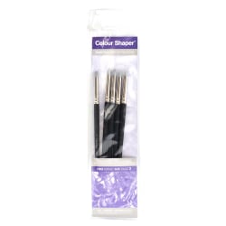 Colour Shaper Painting And Pastel Blending Tools, No. 6, Assorted Soft, Black, Set Of 5