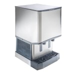 Hoffman Scotsman Meridian Countertop Air-Cooled Ice Machine And Water Dispenser, 41inH x 21-1/4inW x 24inD, Silver