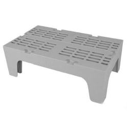 Cambro Plastic Dunnage Rack, 12inH x 30inW x 21inD, Gray