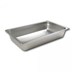 Hoffman Tech Browne Stainless Steel Steam Table Pans, Full Size, Silver, Set Of 12 Pans