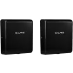 Alpine Industries Willow Commercial High-Speed Automatic Electric Hand Dryers, Black, Pack Of 2 Dryers