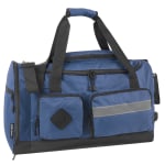 Summit Ridge Polyester Duffel, 12inH x 20inW x 9inD, Twilight Blue