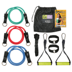 GoFit Ultimate ProGym Resistance Bands Kit With Training DVD, Multicolor