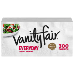 Marcal 1-Ply Luncheon Napkins, 12-1/2inH x 11-1/4inW, 100% Recycled Paper, White, 400 Napkins Per Pack, 6 Packs Per Carton