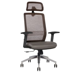 Sinfonia Sing Ergonomic Mesh/Fabric Mid-Back Task Chair With Antimicrobial Protection, Adjustable Height Arms, Black/Gray/White