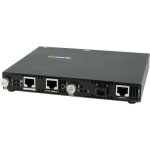 Perle SMI-1000-S1SC80D Media Converter - 2 x Network (RJ-45) - 1 x SC Ports - Management Port - 1000Base-BX, 10/100/1000Base-T - 49.71 Mile