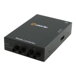 Perle S-1000MM-S2ST120 - Media converter - GigE - 1000Base-SX, 1000Base-EZX - ST multi-mode / ST single-mode - up to 74.6 miles - 850 nm / 1550 nm