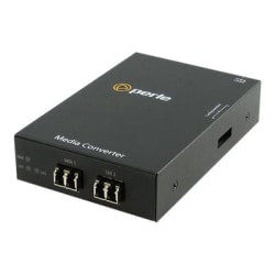 Perle S-1000MM-S2LC120 - Media converter - GigE - 1000Base-SX, 1000Base-EZX - LC multi-mode / LC single-mode - up to 74.6 miles - 850 nm / 1550 nm