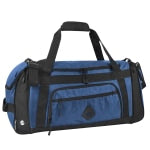 Summit Ridge Polyester Duffel, 12inH x 24inW x 9inD, Twilight Blue