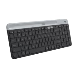 Logitech K585 Keyboard - Wireless Connectivity - Bluetooth/RF - Windows 10, Windows 11, Linux, ChromeOS, Mac OS X 10.15 Catalina, iPadOS 14, iOS 14 - English - Desktop Computer, Tablet PC, Notebook, Smartphone - PC, Mac - Graphite