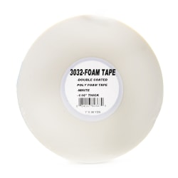 Pro Tapes Foam Tape, 1/32in, 1in x 1,296in, White