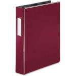 Business Source 1.5in D-Ring Binder, 1 1/2in Ring, Burgundy