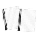 Barker Creek Computer Paper, Letter Paper Size, 60 Lb, Black Chevron, 100 Sheets