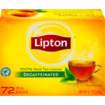 Lipton Tea Bags, Decaffeinated, Box Of 72