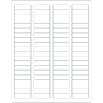 Tape Logic Inkjet/Laser Labels, LL109, Rectangle, 1 3/4in x 1/2in, White, Case Of 8,000