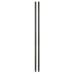 Honey-Can-Do Steel Shelving Support Poles, 72in x 1in, Black, Pack Of 2