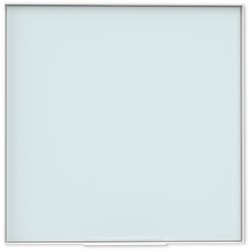 U Brands Non-Magnetic Glass Dry Erase Board, 35in X 35in, Frosted White Surface, Aluminum Frame with White Finish