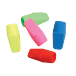 J.R. Moon Pencil Co. Cap Erasers, 1in x 1/2in, Assorted Colors, 144 Erasers Per Pack, Set Of 5 Packs