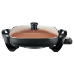 Brentwood Electric Skillet, 7inH x 12-1/4inW x 18inD, Copper