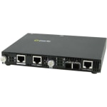 Perle SMI-1110-S2SC70 Media Converter - 2 x Network (RJ-45) - 1 x SC Ports - Management Port - 1000Base-ZX, 1000Base-T - 43.50 Mile - External, Rail-mountable, Rack-mountable, Wall Mountable