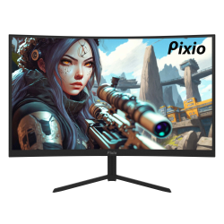 Pixio PXC243 S 24in 1500R Curved VA LCD Gaming Monitor, Adaptive Sync