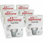 Heritage Accufit RePrime Trash Bags - 23 gal Capacity - 28in Width x 45in Length - 0.90 mil (23 Micron) Thickness - Low Density - Clear - Linear Low-Density Polyethylene (LLDPE) - 6/Carton - 50 Per Box - Waste Disposal, Garbage