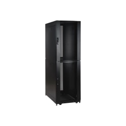 Tripp Lite 48U Rack Enclosure Server Cabinet Co-Location w/ Doors & Sides - Rack cabinet - black - 48U