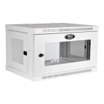 Tripp Lite SmartRack 6U Low-Profile Switch-Depth Wall-Mount Mini Rack Enclosure Clear Acrylic Window White - 6U Rack Height x 19in Rack Width - Wall Mountable - White - Steel, Acrylic - 200 lb Maximum Weight Capacity