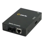 Perle S-1110-S2ST120 - Fiber media converter - GigE - 10Base-T, 100Base-TX, 1000Base-T, 1000Base-EZX - RJ-45 / ST single-mode - up to 74.6 miles - 1550 nm