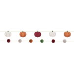 Amscan Fall Pumpkin Double Felt Banners, 3in x 75in, Multicolor, Pack Of 2 Banners