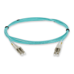 AddOn 2m HP AJ835A Compatible LC OM3 Aqua Patch Cable - Patch cable - LC multi-mode (M) to LC multi-mode (M) - 2 m - fiber optic - duplex - 50 / 125 micron - OM3 - halogen-free - aqua