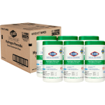 Clorox Healthcare Hydrogen Peroxide Cleaner Disinfectant Wipes - Wipe - 155 / Canister - 6 / Carton - White