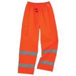 Ergodyne GloWear 8915 Class E Polyester Rain Pants, 2X, Orange