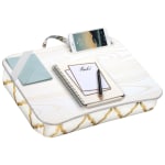 LapGear Designer Lap Desk, 17-3/4in x 13-3/4in x 2-3/4in, Gold Quatrefoil