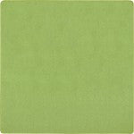 Joy Carpets Kid Essentials Solid Color Square Area Rug, Just Kidding, 6ft x 6ft, Lime Green