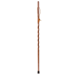 Brazos Walking Sticks Twisted Oak Wood Walking Stick, 58in, Red