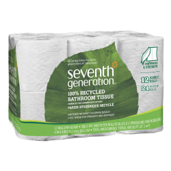 Scott 2-Ply Toilet Paper, 25% Recycled, 1000ft Per Roll, Pack Of 12 Rolls