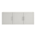 Ameriwood Home Callahan Wall Cabinet, 20-5/16inH x 54inW x 12-1/2inD, White