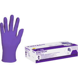 Kimberly-Clark Safeskin Purple Nitrile Exam Gloves, Medium, Purple, Box Of 100