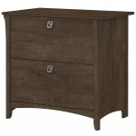 Bush Furniture Salinas 31-3/4inW x 20inD Lateral 2-Drawer File Cabinet, Ash Brown, Standard Delivery