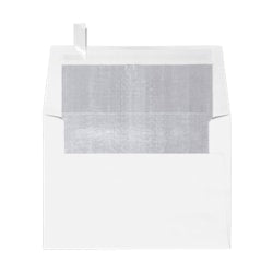 LUX Invitation Envelopes, A6, Peel & Press Closure, Silver/White, Pack Of 500