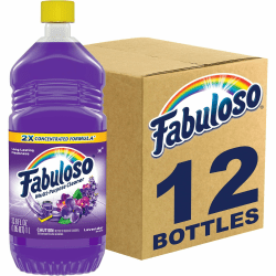 Fabuloso All-Purpose Cleaner - 33.8 fl oz (1.1 quart) - Lavender Scent - 12 / Carton - Lavender