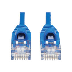 Tripp Lite Cat6a 10G Snagless Molded Slim UTP Network Patch Cable (M/M), Blue, 20 ft. - 20 ft Category 6a Network Cable for Computer, Server, Router, Printer, Switch, Network Device, Hub, Modem, Patch Panel, Photocopier - 28 AWG - Blue