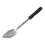 Winco Perforated Serving Spoon, 13in, Black